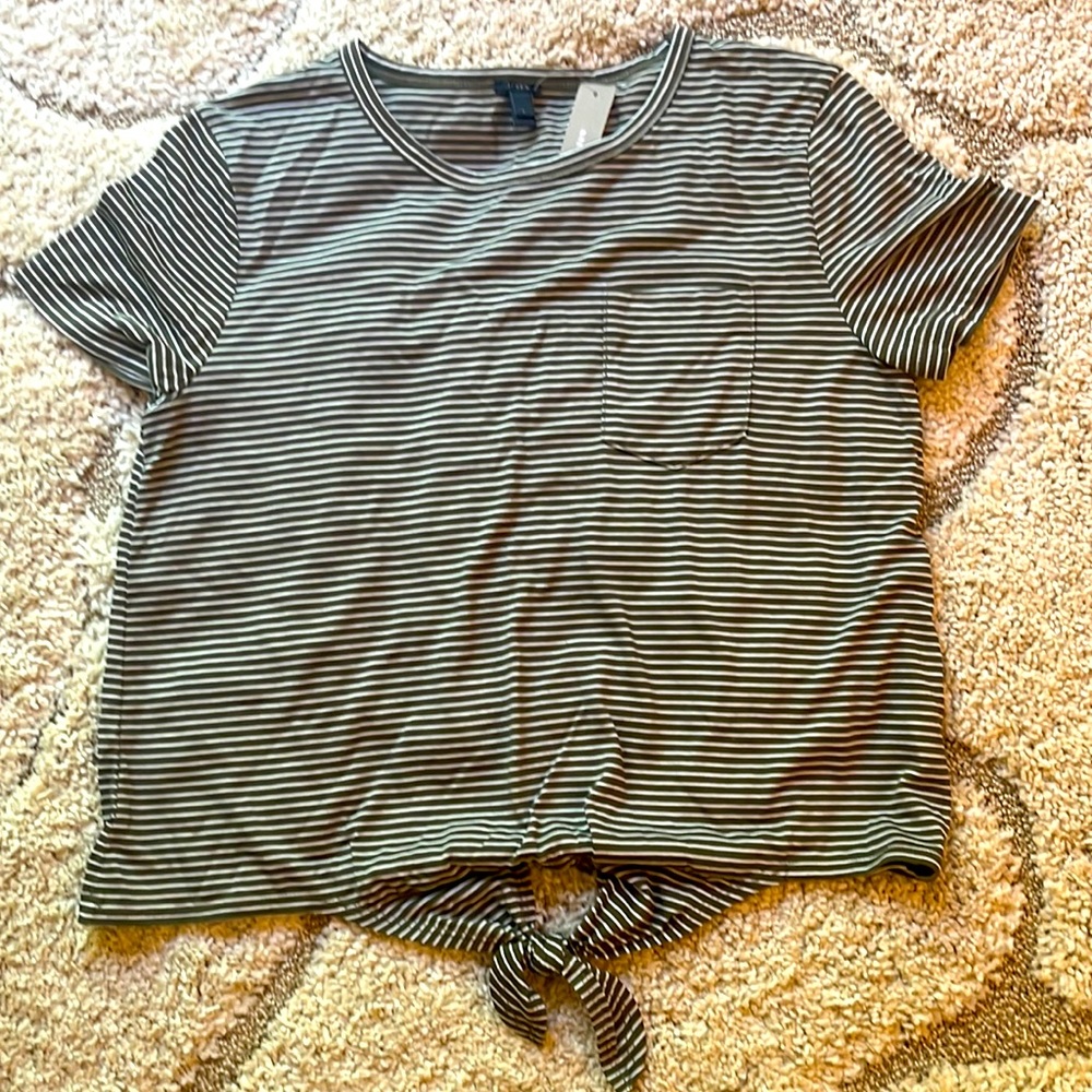J. Crew Tie-Front Tee